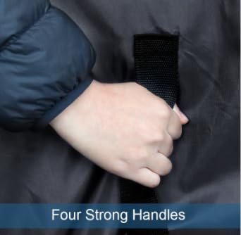 Mattress Bags for Moving Twin 2 Pack, Mattress Storage Bag Waterproof with Strong Handles & Double Zippers, Reusable Mattress Protector, Black