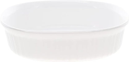 CorningWare | 2.5qt Oval French White Casserole Dish - Durable, Versatile Cookware for Every Kitchen