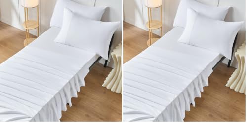 31 x 75 Inch Cot Sheets Pack of 2 - Ultra Soft Breathable Microfiber Fitted Sheets for RV, Camper, Guest Beds, Trifold Mattress