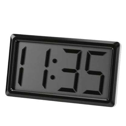 Magnetic Digital Clock with 12 Hour Display - Black, Portable