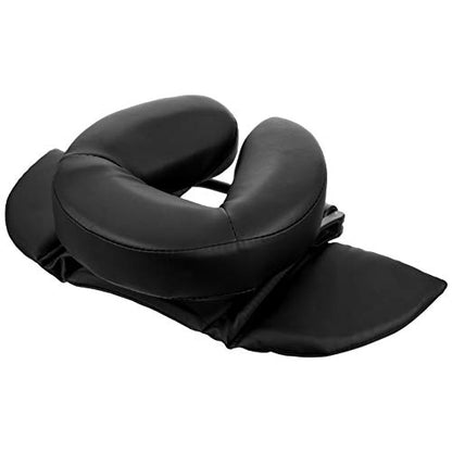 Airplane Pillow Sleeping Pillow Cushion Headrest Face Cushion Pad Face Rest Neck Pillow for Massage Table Home Office Black Travel Pillow