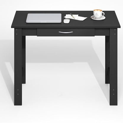 Furinno Jaya Desk 39 Inch Wide Computer Desk with Drawer - Darkwood Finish