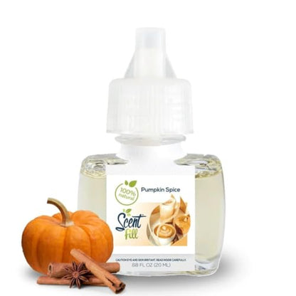 Pumpkin Spice Plug-In Diffuser Kit with 2 Refills - Natural Home Fragrance