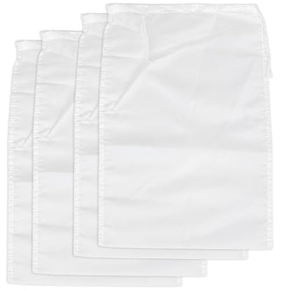 4Pcs Fine Mesh Filter Bags with Drawstring - 9.8 x 13.8 Inches, Food-Grade Nylon