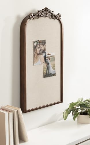 Kate and Laurel Arendahl Vintage Arch Pinboard - 25 x 13 Inch Bronze Frame