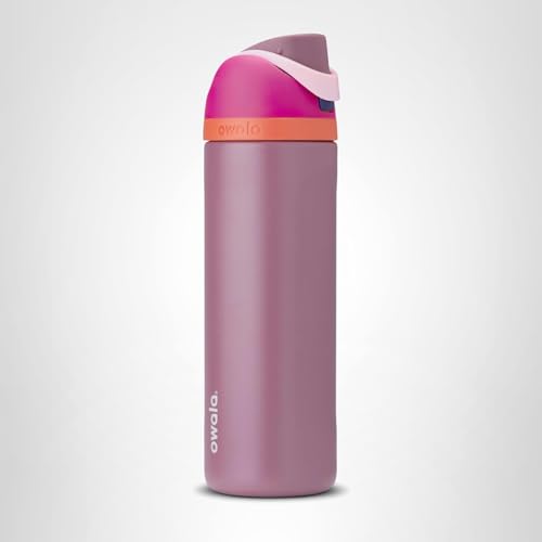 Owala FreeSip Insulated Stainless Steel Water Bottle with Straw for Sports and Travel, BPA-Free Sports Water Bottle, 24 oz, Crown Jewel