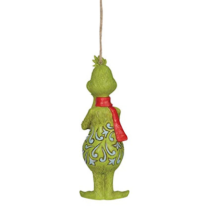 Jim Shore Grinch Christmas Hanging Ornament 2022 - 5 Inch Holiday Decor