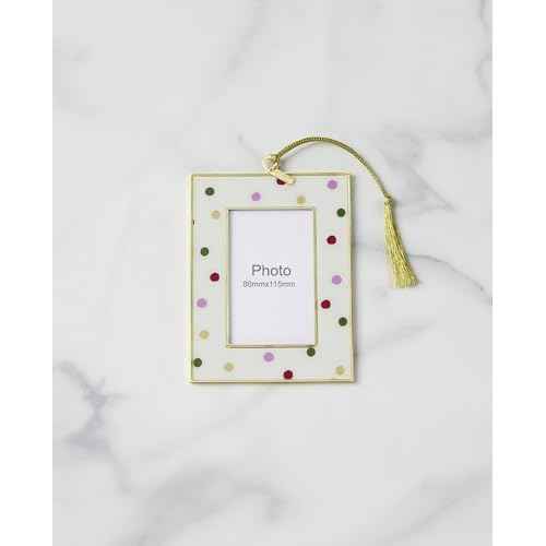 kate spade new york Be Jolly Mini Frame Ornament, Dot, Christmas, Holiday Decorations