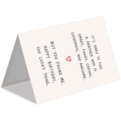 Funny Birthday Card for Husband Wife Partner DA-0142