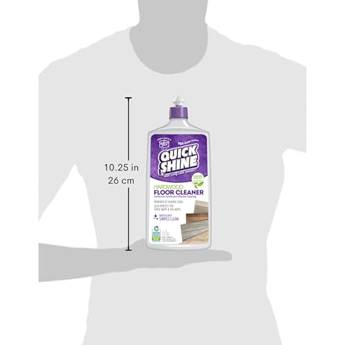 Quick Shine Hardwood Floor Cleaner 27oz, 2Pk| Use in Spray & Vac Mops| Removes Dirt & Scuff Marks| Ready-to-Use, Streak Free, No Rinse| Safer Choice Cleaner| Perfect for Gentle and Effective Cleaning