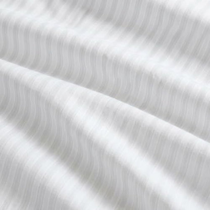 Full Sheet Set with Deep Pocket Fitted Sheet and Pillowcases - Tate Stripe Grey - Martha Stewart