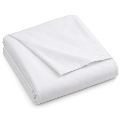 Twin White Microfiber Flat Sheets 12 Pack - Soft & Durable Bed Linen