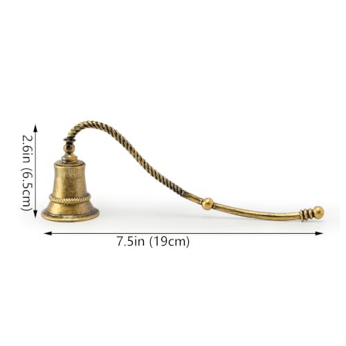 Vintage Gold Candle Snuffer - Safe Extinguishing Accessory for Candles - Andle Snuffer Dwb