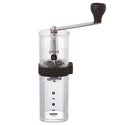 Hario "Smart G" Ceramic Coffee Mill, Clear