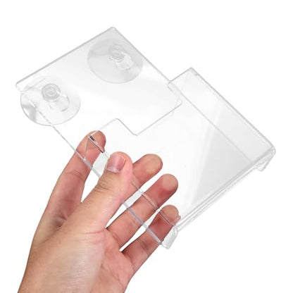 Wall Mounted Magazine Holder Acrylic with Suction Cups 2pcs