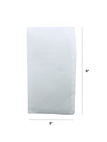 90 Micron | Premium Nylon Tea Filter Bags | 3" x 6" | 25 Pack