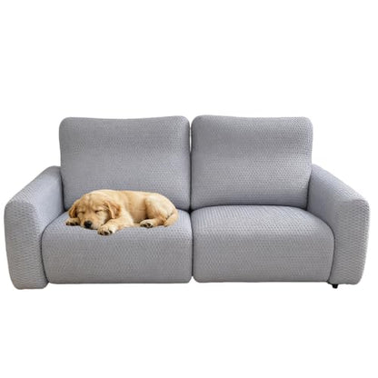 Ice Silk Recliner Chair Cover 2 Seater Pet Friendly Grey Washable Fit Recliner