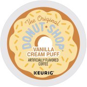 The Original Donut Shop Vanilla Cream Puff Keurig Single-Serve K-Cup Pods, Medium Roast Coffee, 18 Count