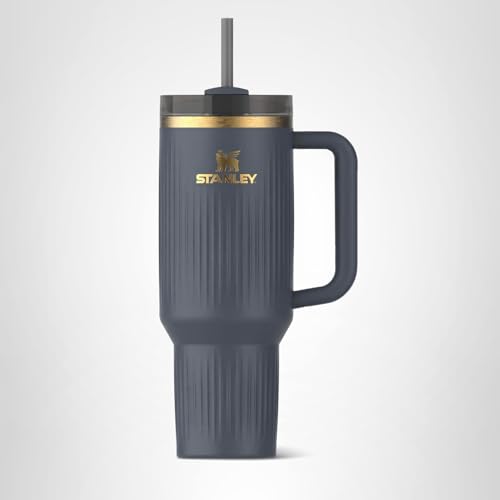 STANLEY Quencher H2.0 Tumbler with Handle and Straw 40 oz | Flowstate 3-Position Lid | Cup Holder Compatible for Travel | Insulated Stainless Steel Cup | BPA-Free | Fluted Twilight