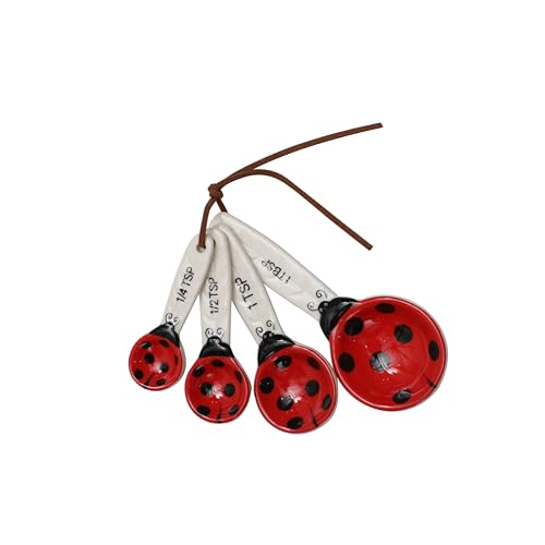 Ladybug Ceramic Measuring Spoons Set by Ashland® - Spring Home Decor