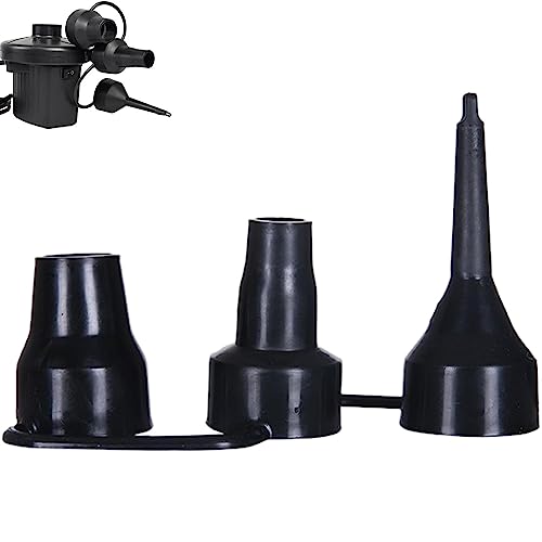 Replacement Air Pump Nozzles Set - 3 Sizes for Inflatable Beds Pools & Toys