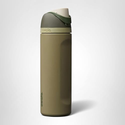 Owala FreeSip Insulated Stainless Steel Water Bottle with Straw, BPA-Free Sports Water Bottle, Great for Travel, 24 Oz, Off Road