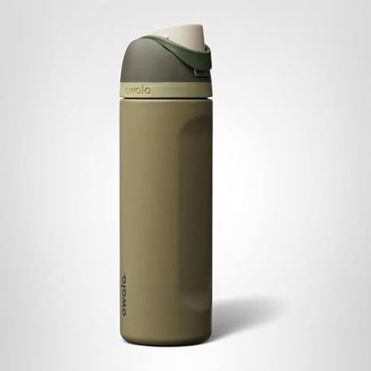 Owala FreeSip Insulated Stainless Steel Water Bottle with Straw, BPA-Free Sports Water Bottle, Great for Travel, 24 Oz, Off Road