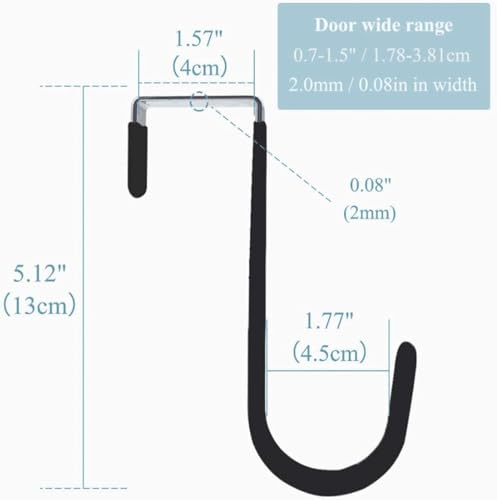 Black Carbon Steel Wreath Hanger 5 Inch for Holiday Decorations