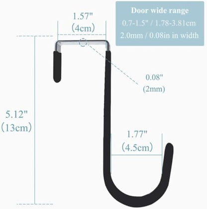 Black Carbon Steel Wreath Hanger 5 Inch for Holiday Decorations