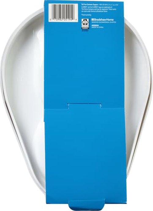Clorox Toilet Plunger and Bowl Brush Combo with Caddy, 6.75 x 7 x 19.5 in, White/Gray