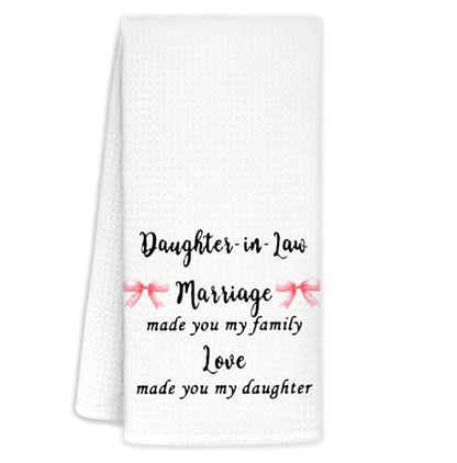 Mom Daughter-in-Law Gifts Kitchen Towels Decorative 16x24 Inches - Mother’s Day Birthday Gift