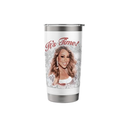 Christmas Music Tumbler - 20oz Insulated Stainless Steel Travel Mug with Leak-Proof Lid - White