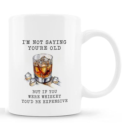 Funny Whiskey Mug - Whiskey Lovers Gift Ceramic Coffee Cup 11oz - Variation of THIS listing