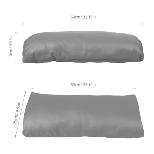 Recliner Footrest Pillow for Massage Chairs Gray - Adjustable Support Cushion