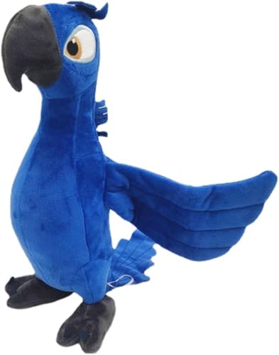 Blue Parrot Plush Pillow - Soft Stuffed Animal Toy for Kids & Fans