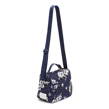Vera Bradley Performance Twill Crossbody Lunch Tote, Blooms and Branches Navy