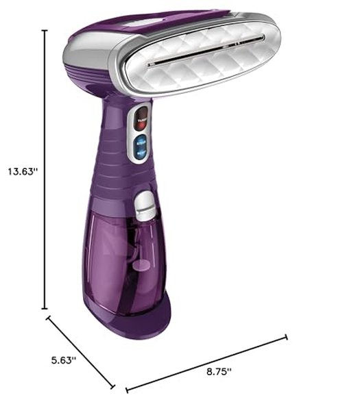 Conair Handheld Garment Steamer for Clothes, Turbo ExtremeSteam 1550W, Portable Handheld Design, Strong Penetrating Steam - Amazon Exclusive in Plum