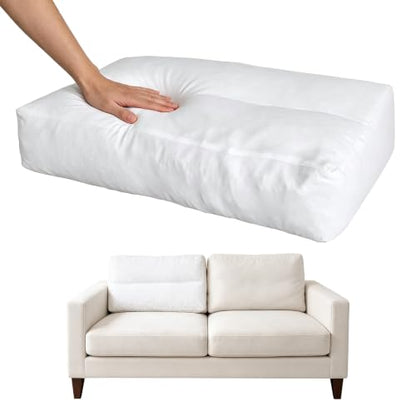 31x18x6 Inch Couch Back Cushion Replacement 2 Pack - Thick Support