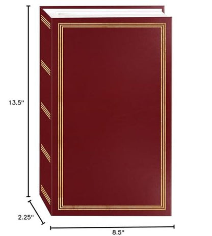 3-ring pocket BURGUNDY album for 504 photos - 4"X6"