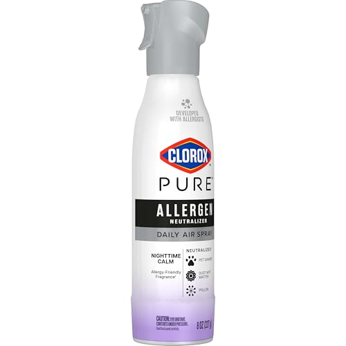 Clorox PURE Allergen Neutralizer Daily Air Spray, Nighttime Calm, 8 Ounces