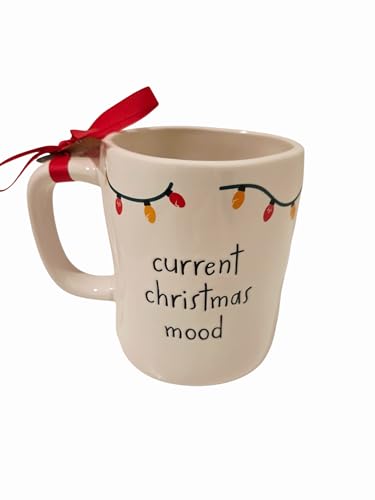 Rae Dunn Christmas Peanuts Mug - 16oz Ceramic Holiday Coffee Cup - Double Sided