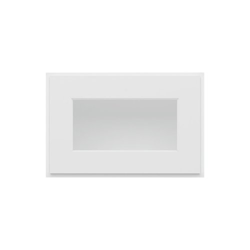 Furinno Shaker Wall Kitchen Cabinet, with Single Door, Glass Not Included, Ready to Assemble, 12 D x 18 W x 12 H, White