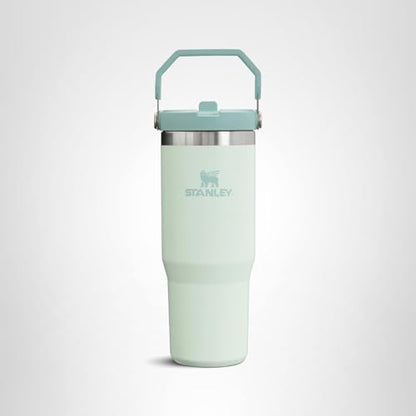 STANLEY IceFlow Flip Straw Tumbler with Handle 30 oz | Twist On Lid and Flip Up Straw | Leak Resistant Water Bottle | Insulated Stainless Steel |BPA-Free | Mist