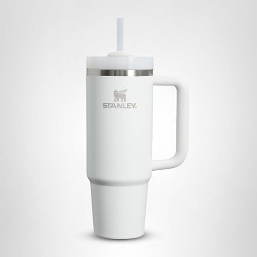 STANLEY Quencher H2.0 Tumbler with Handle & Straw 64 oz | Flowstate 3-Position Lid | Large Capacity for Travel & Sports | Insulated Stainless Steel Cup | BPA-Free | Frost