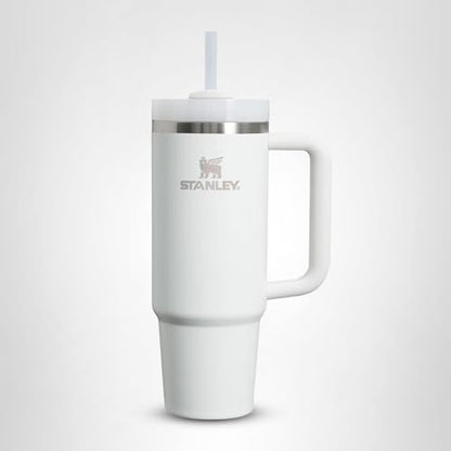 STANLEY Quencher H2.0 Tumbler with Handle and Straw 20 oz | Flowstate 3-Position Lid | Cup Holder Compatible for Travel | Insulated Stainless Steel Cup | BPA-Free | Frost