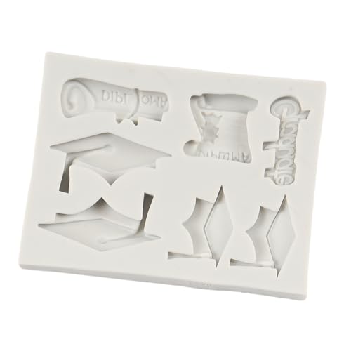 Graduation Cap and Diploma Silicone Mold Set - Style B