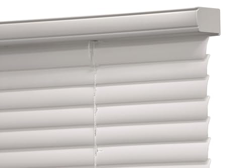 Cordless Light Window Blinds - 30W x 64L White, Easy to Install