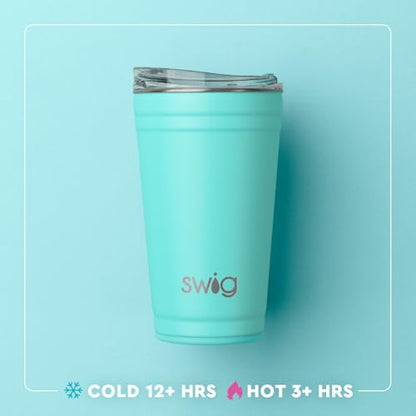 Insulated Travel Coffee Tumbler with EZ Slider Lid - Perfect Pines 24oz Stackable Drinkware