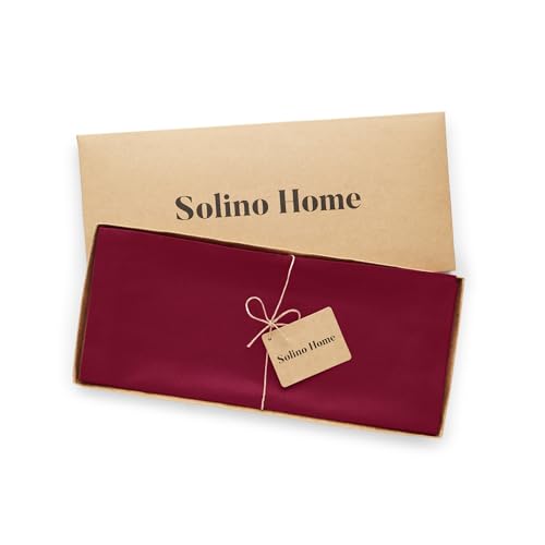Cotton Linen Table Runner Red 14 x 120 Inches - Handcrafted Dining Decor
