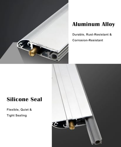 Automatic Door Bottom Seal 28 Inch with Hardware & Silicone for Exterior & Interior Doors - Variation of THIS listing